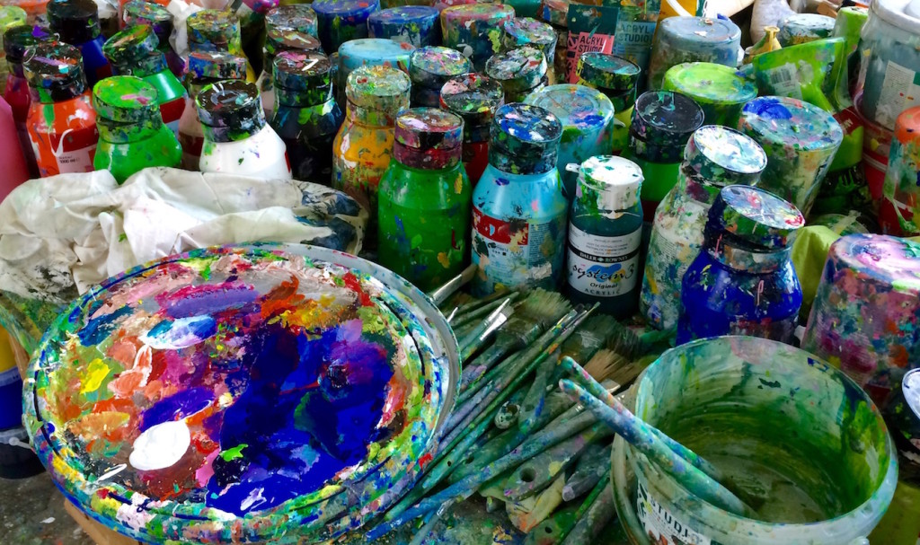 eine malerische Variation von Acryl - Farben